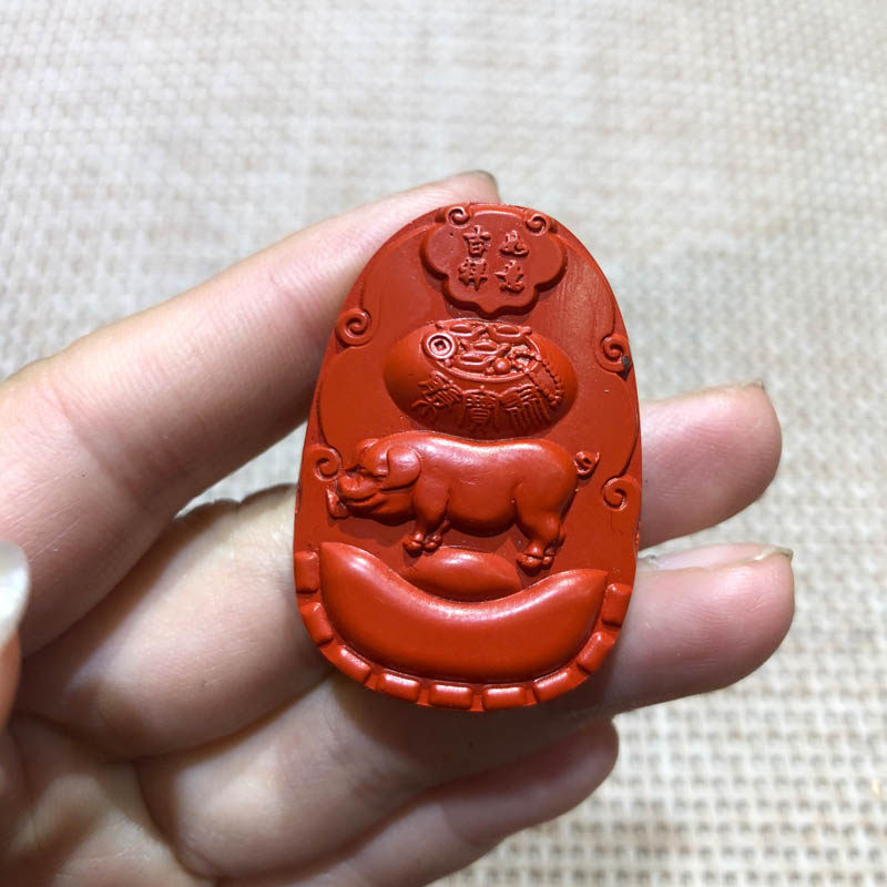 高含量招财元宝猪护身符送证书