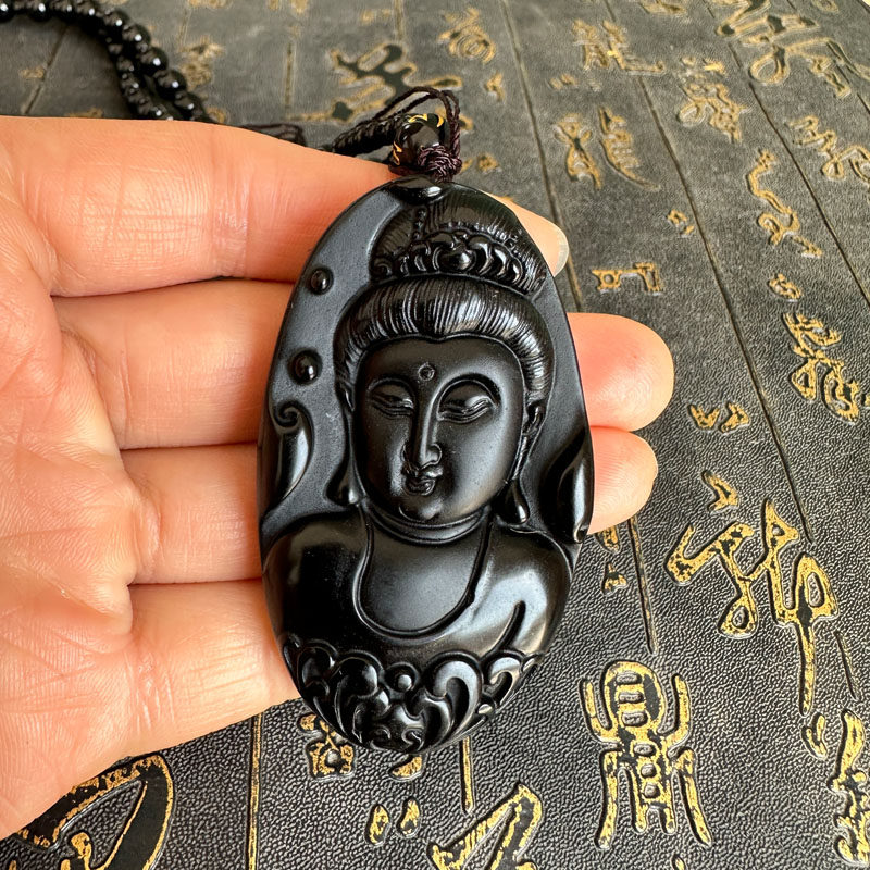 观音头挂件天然黑曜石新款观音吊坠男女玉坠项链情侣钥匙扣送证书,饰品/流行首饰/时尚饰品新,项坠/吊坠,淘宝优惠券,粉丝福利购,淘宝优惠卷