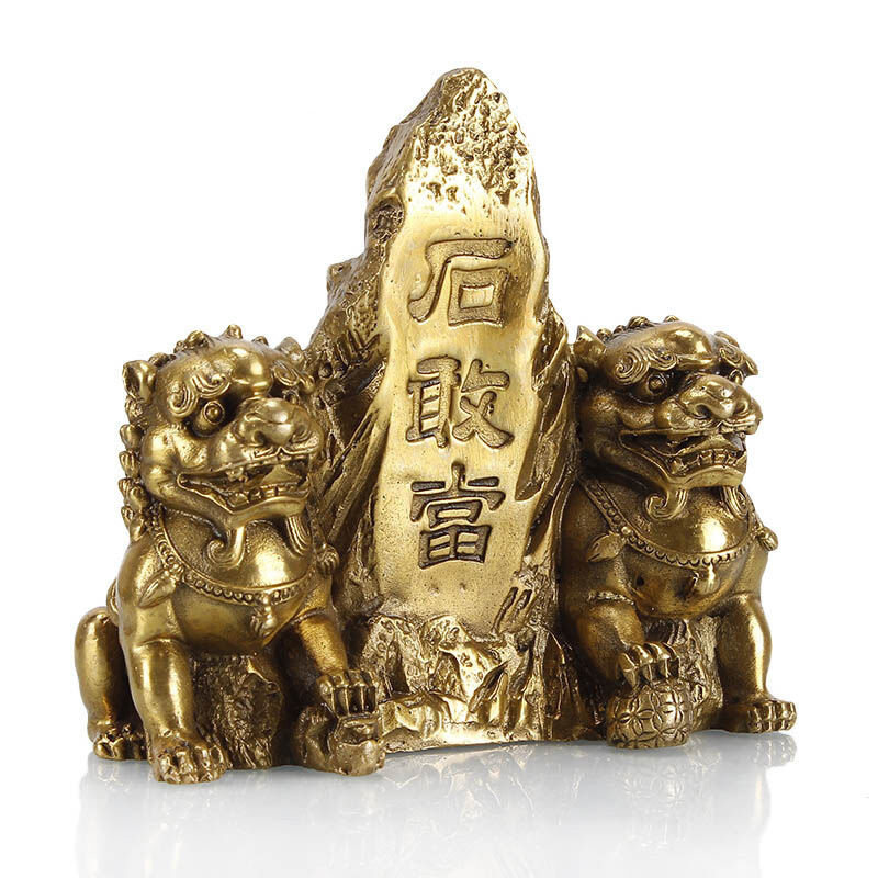 纯铜泰山石敢当摆件工艺品客厅装饰送证书