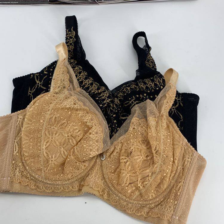 女士文胸全罩杯薄款有钢圈d杯内衣大胸聚拢收副乳胸罩四排扣