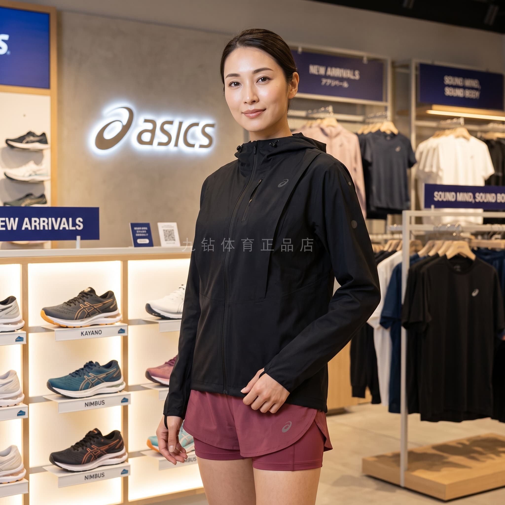 亚瑟士女子越野防水跑步夹克