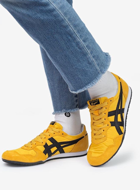 Onitsuka Tiger鬼塚虎男鞋女鞋复古李小龙黄色休闲鞋1183B400-755