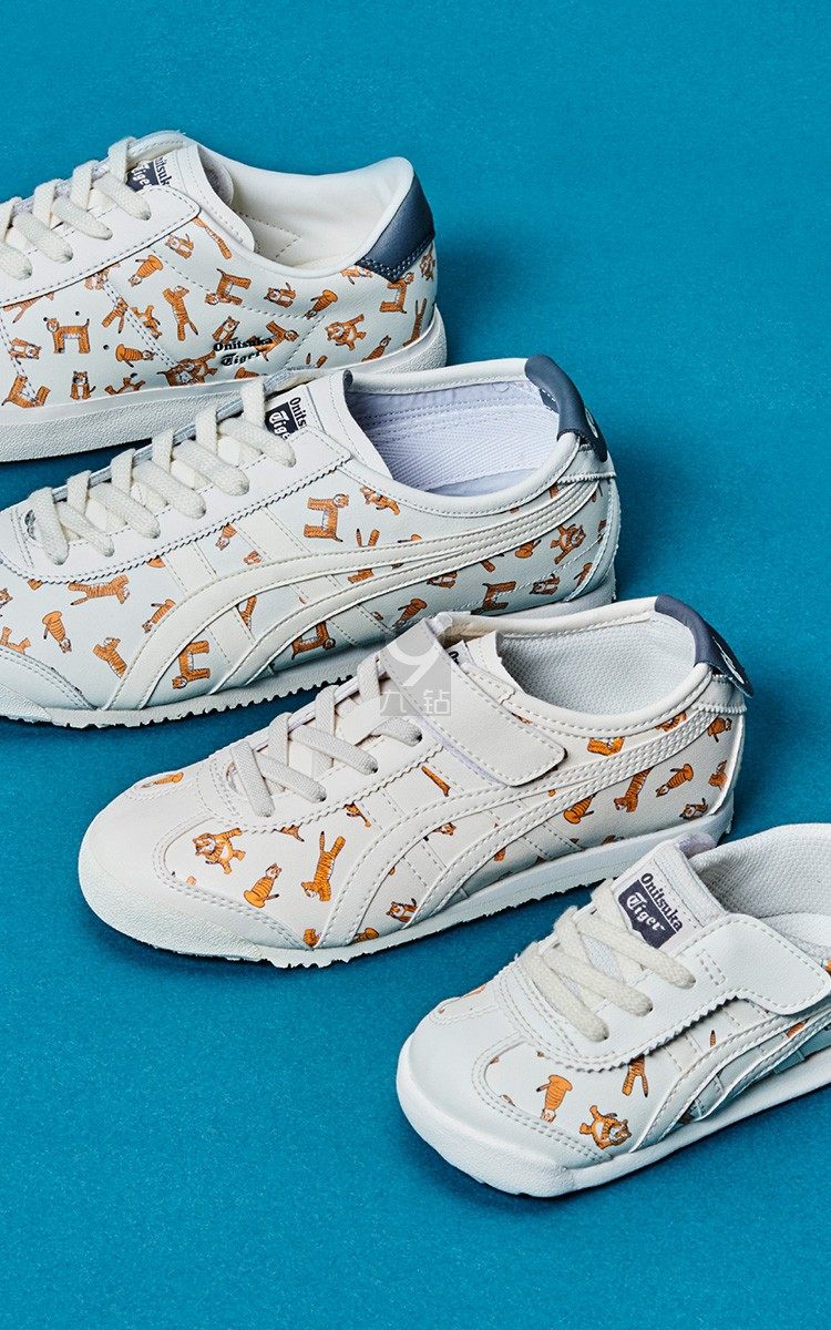 Onitsuka Tiger鬼塚虎MEXICO 66小老虎印花女运动休闲鞋 1183C110