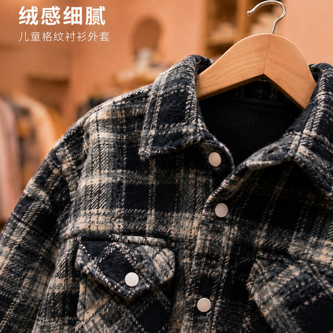 男童冬季加绒外套新款儿童冬装中