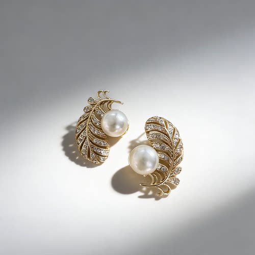 【J Princess】天然海水珍珠日本AKOYA珍珠耳钉耳环高品质AB款