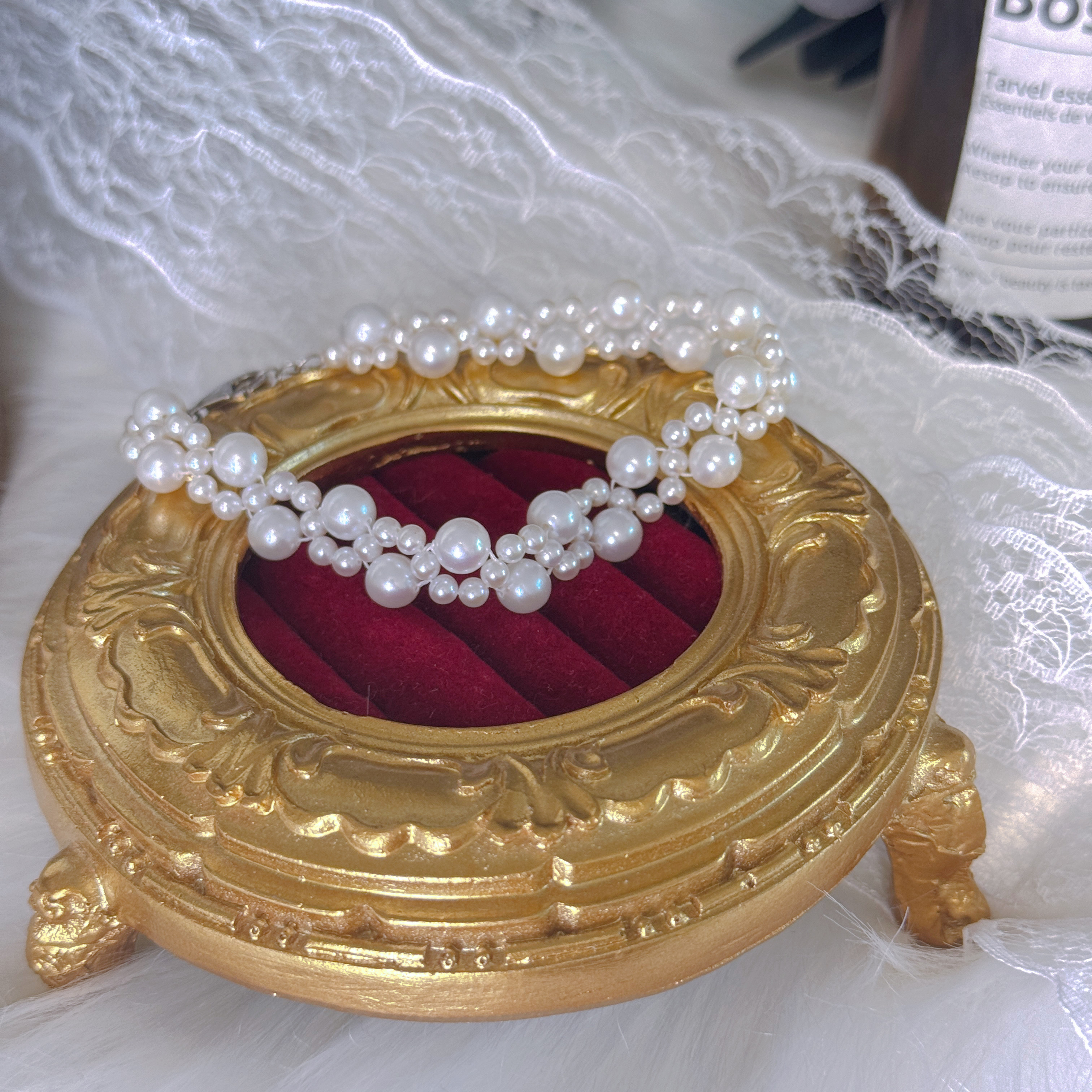 【J Princess】手工编织款天然淡水AK珍珠手链高品质正圆无瑕