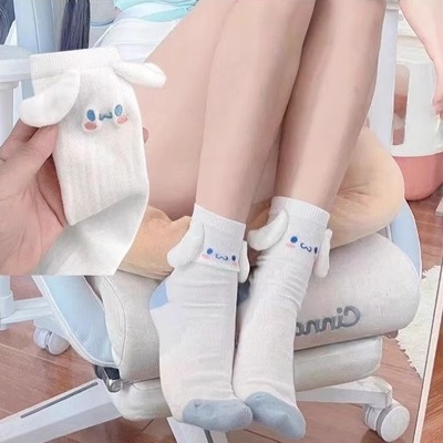 夏季薄款日系洛丽塔可爱玉桂狗袜