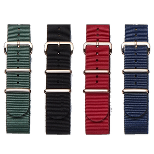 代用Briston表带男女情侣手表周冬雨同款防水ins运动尼龙手表带20