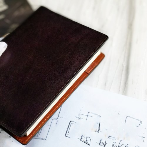 新品真皮书皮A5 HOBO款头层牛皮手帐保护套A6 MD款书衣B6SLIM