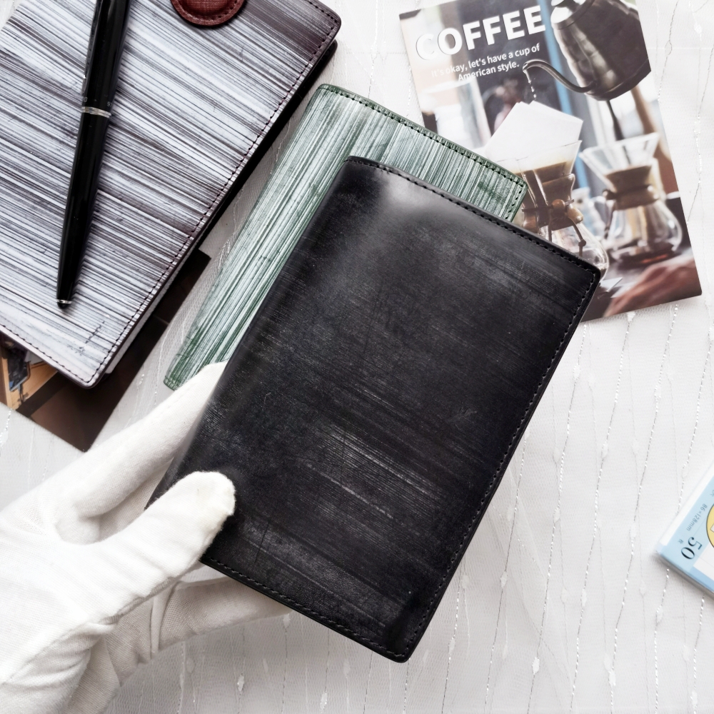 手帐马缰革真皮a6活页简约商务