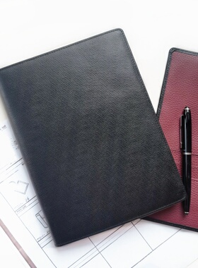 鳄鱼皮压纹牛皮A5商务办公笔记记事本活页6孔日记本真皮手帐20孔