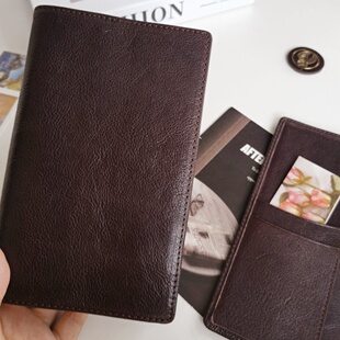 推荐！高品质进口头层牛皮便携手帐A6真皮小环随身本A7活页本轻薄