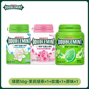 绿箭口香糖40粒原味薄荷味糖果清新口气零食