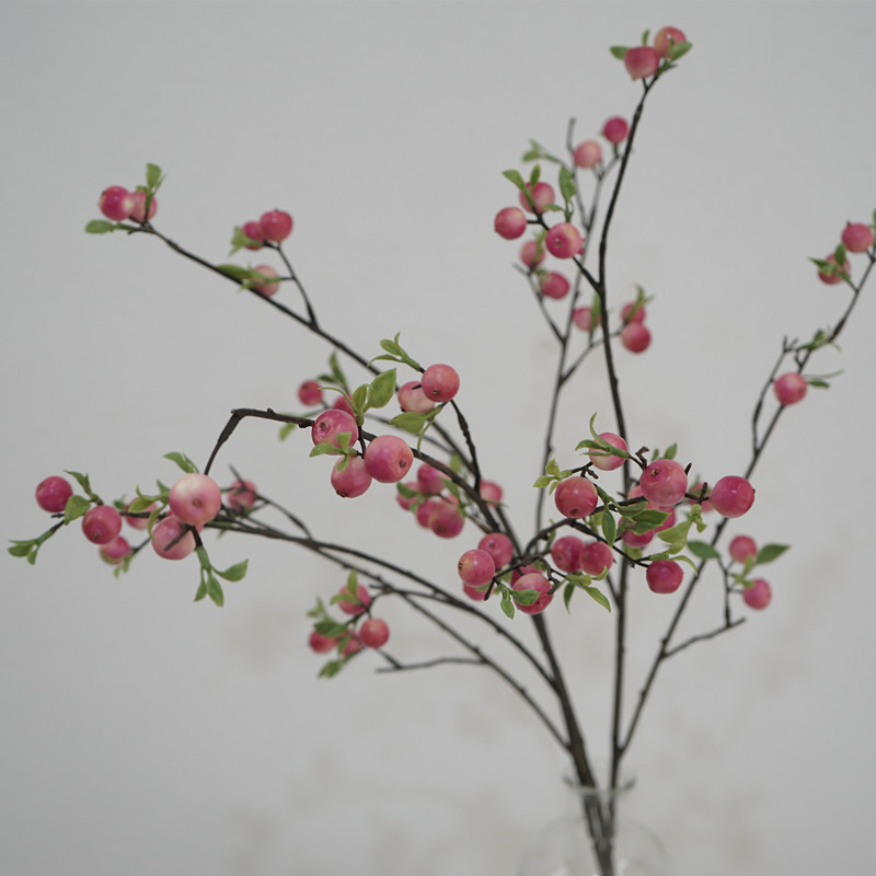 小苹果仿真花装饰点缀果实家居餐桌花束摆件小清新自然风摄影道具