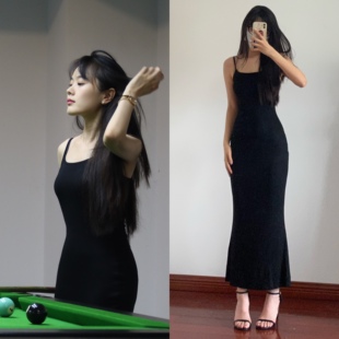 猫耳朵喂DW吊带连衣长裙skims平替高质量版包臀修身欧美性感辣妹