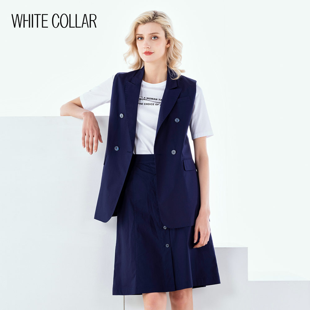 白领女士夏季时尚上青