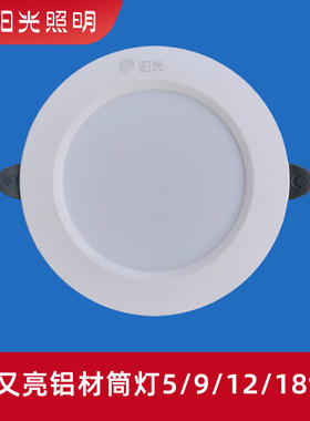 led超薄天花嵌入式客厅筒灯