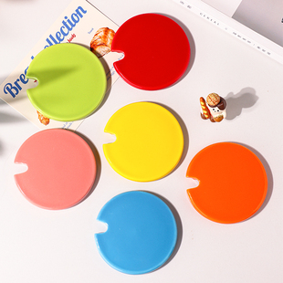 ins风高颜值水杯盖子食品级安全陶瓷硅胶木盖防尘保温杯盖单卖