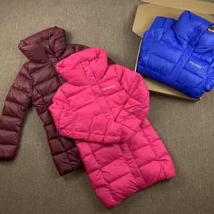 户外羽绒服女士轻薄款中长款秋冬季灰鸭绒保暖防风防泼水轻便抗冻