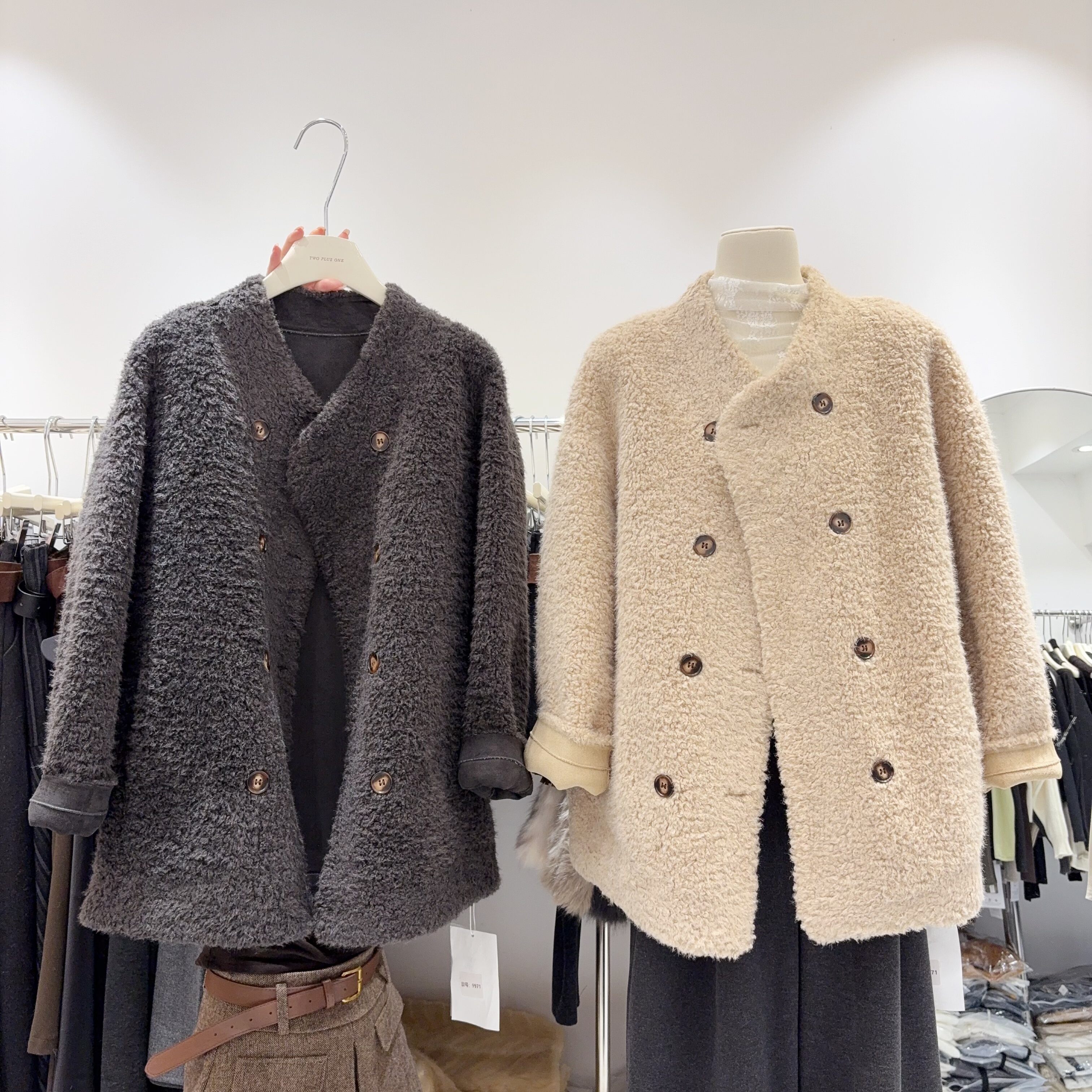 高级感毛毛外套韩系羊羔毛皮毛一体小个子加厚宽松外套女冬季大衣