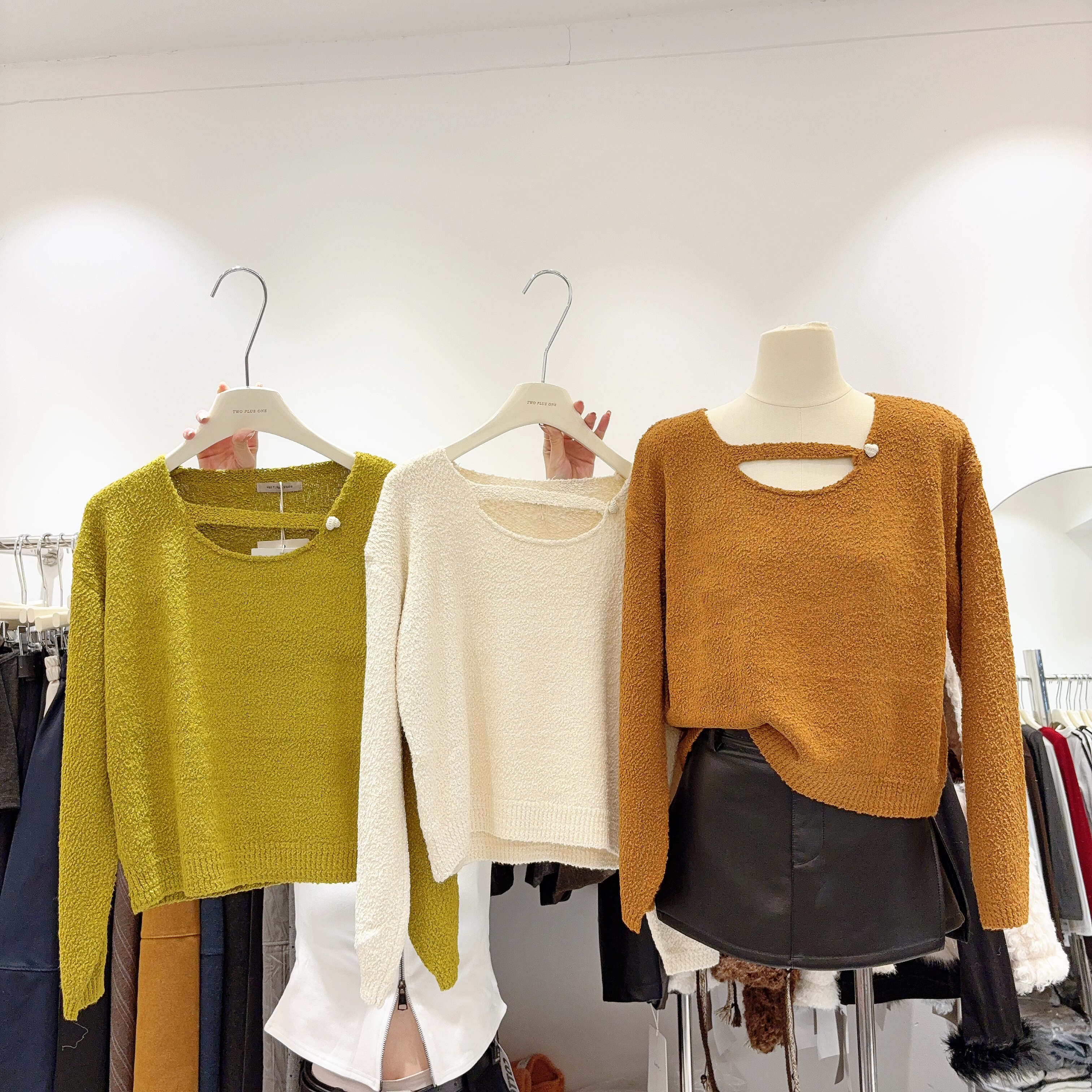 法式针织衫毛衣女韩系复古慵懒风设计感小众内搭打底上衣秋冬外穿