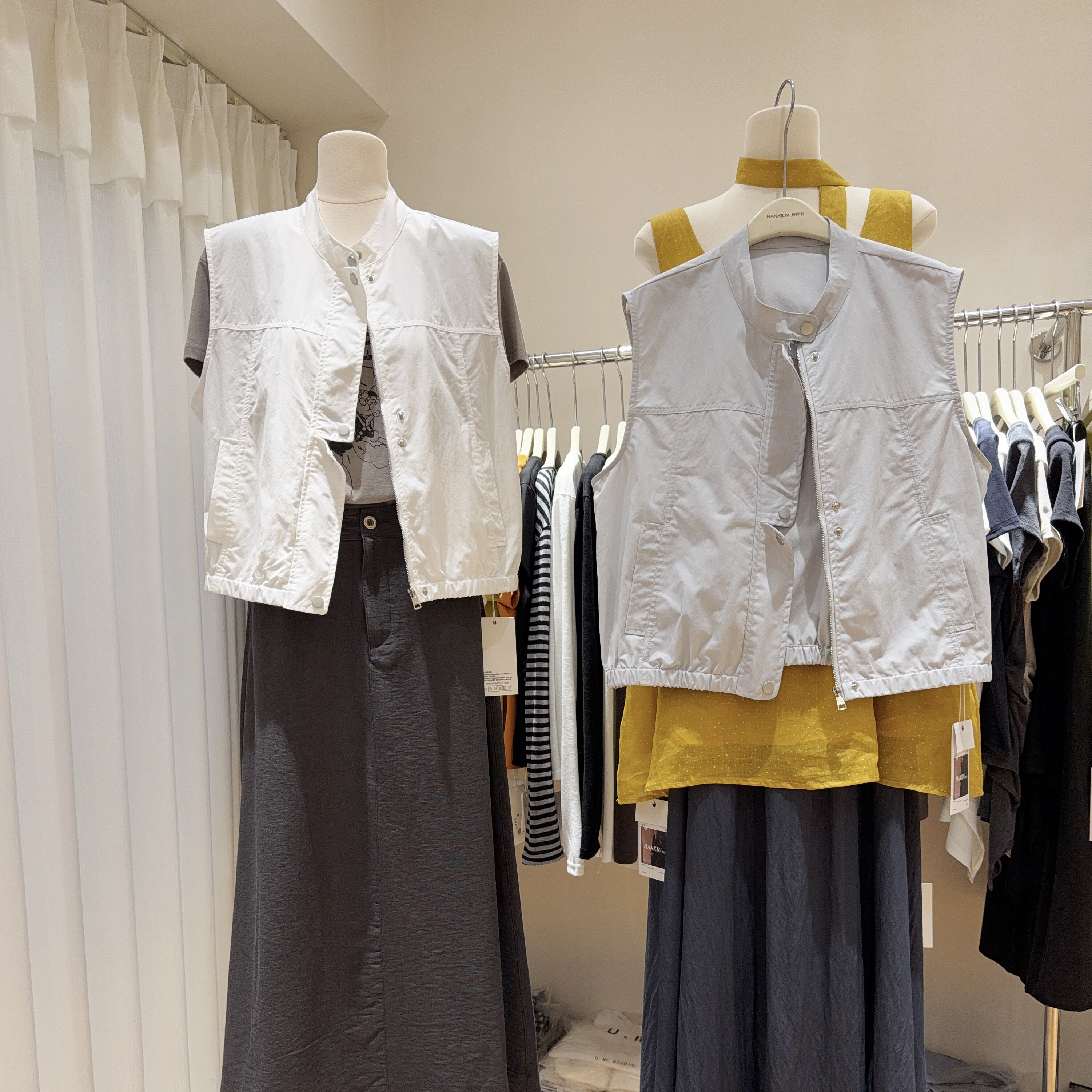 超耐看好搭配！韩版立领拉链式马甲外套女夏休闲百搭无袖坎肩背心