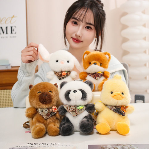 爱香墩墩兔子狐狸熊猫公仔桌伴女