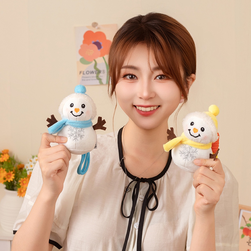 圣诞小雪人挂件公仔玩偶钥匙扣女
