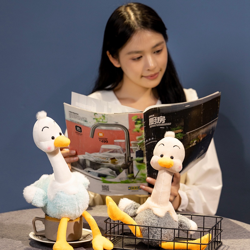 少女心可爱鸵鸟毛绒玩具玩偶公仔