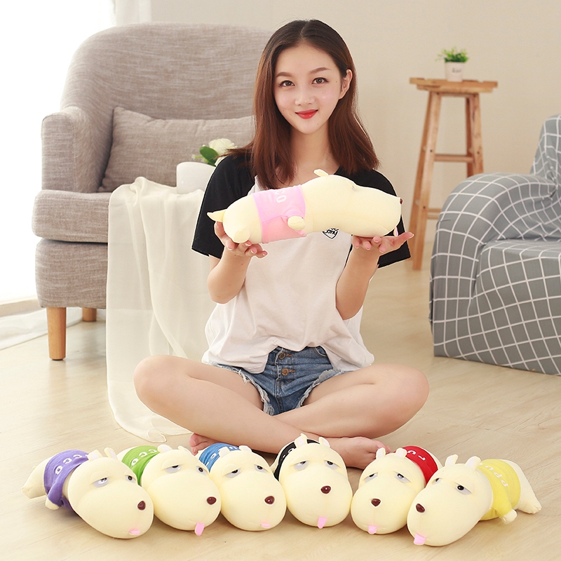 泡沫粒子狗狗布娃娃礼品毛绒玩具