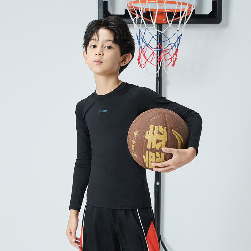 李宁正品春季新款男大童篮球系列简约圆领舒适长袖紧身衣YUDR013,童装/婴儿装/亲子装,T恤,淘宝优惠券,粉丝福利购,淘宝优惠卷