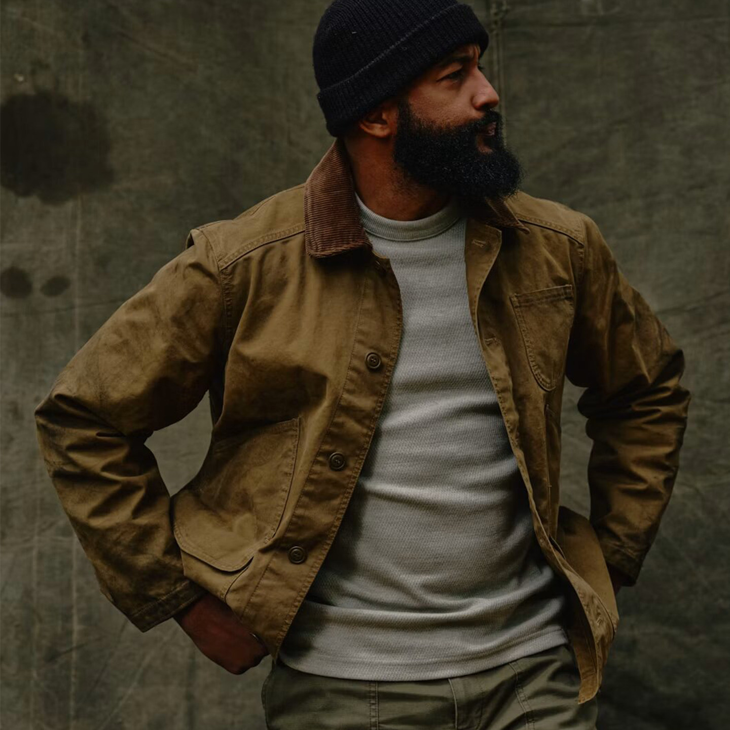 FILSON防风帆布复古野战夹克CANVAS OUTFITTER抗撕裂黄石谷仓外套图片