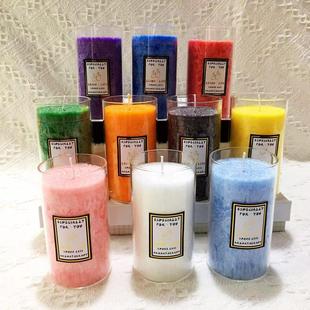 创意大冰花蜡烛玻璃杯蜡房间卧室照明求婚庆无毒无烟香薰蜡烛