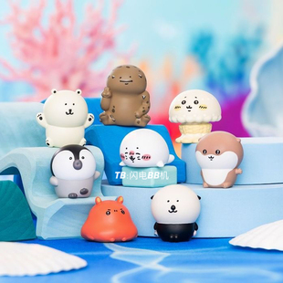 正版散货 日本nagano水族馆指偶盲盒 自嘲熊海豹水母海獭章鱼企鹅