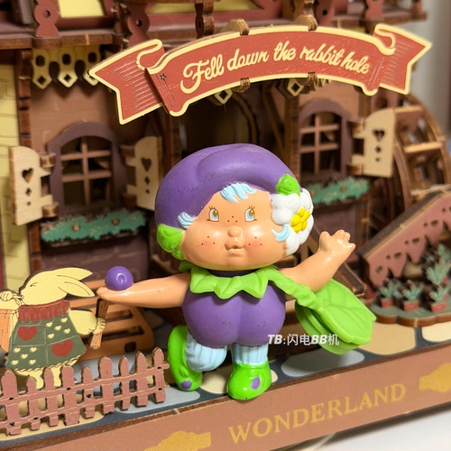 正版Strawberry Shortcake草莓女孩Berrykin系列梅子布丁手办公仔