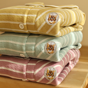 家居服可外穿 男女秋冬空气棉长袖 冬季 加厚三层夹棉睡衣情侣套装