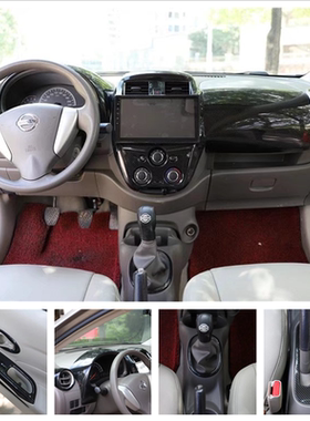 适用于11-16款日产阳光碳纤维内饰贴 改装桃木中控排挡电动窗贴