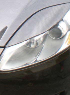 适用于菲亚特brvo碳纤维灯眉 博悦改装前灯眉大灯眉灯贴灯饰