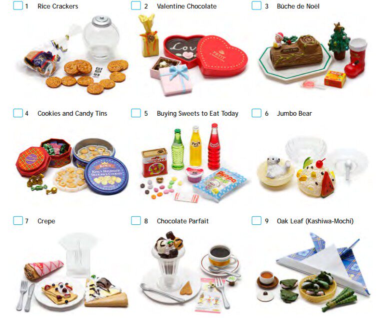 【3小盒包邮】日本re-ment食玩模型 下午三点茶单款合售 汽水糖果