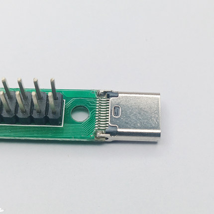 type-c母座测试板24P 带PCB板 带排针TYPE-C母座测试板治具