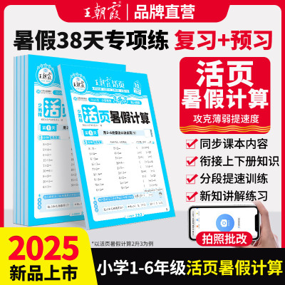 王朝霞暑假活页计算人教版