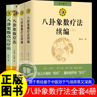 八卦象数疗法套装两册八卦象数疗法续编两册全套4册 李山玉李健民著作中医养生健康法易经周易与中医学 源于易经基于中医 正版书籍