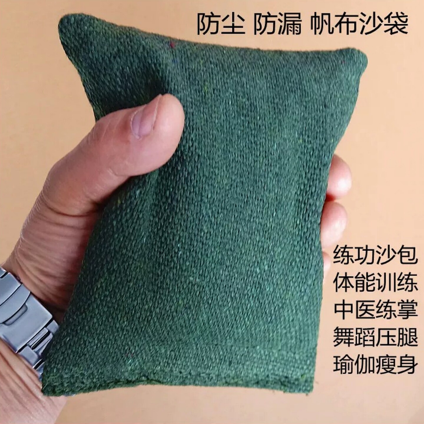 铁砂掌帆布袋子铁砂袋体能训练砝码沙包袋负重实验车载配重沙袋包