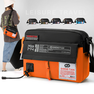 2026新款休闲单肩斜挎包男女韩版尼龙布防水斜跨背包男包挎包挂包