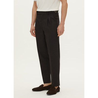 muzedu简约西裤春秋九分