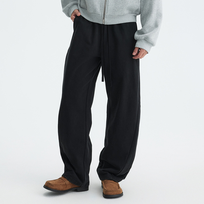 水洗弯刀卫裤宽松休闲