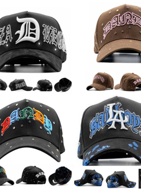 2025年新款DANDY hats帽子可调节男女鸭舌帽棒球帽刺绣镶钻嘻哈