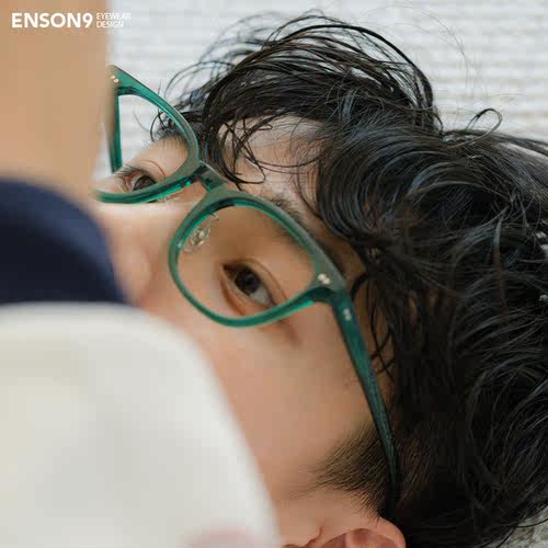 enson9多巴胺板材半透绿色眼镜架