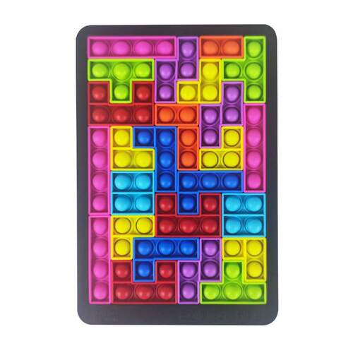 Tetris Puzzle Pop It Bubble Fidget toy blocks俄罗斯拼图积木