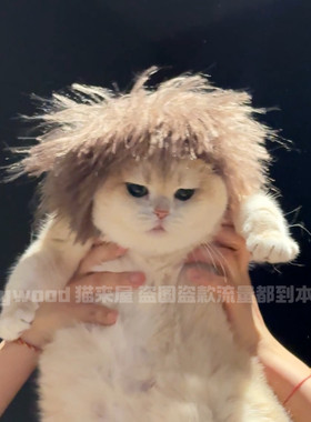 Mollywood 猫来屋 恶搞飘逸秀发头套 搞笑毛绒头发 假发搞怪